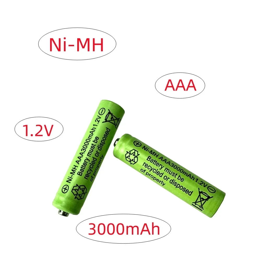 1.2V NI-MH 3000mAh AAA Rechargeable Battery For Electric Toothbrush Flashlight Mouse Clock Toy Keyboard Watch 3A Battery image 3
