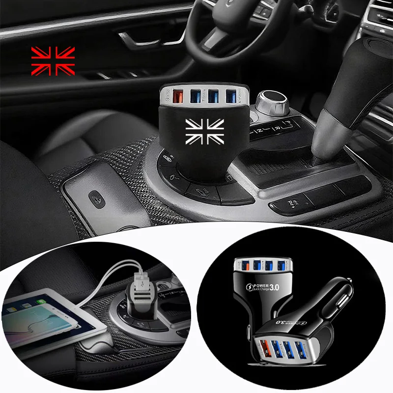 

Multi-functional USB Type C 35W Fast PD 4 In1 Electric Adapter Car Charger For MINI COOPER S JCW F56 F55 R55 R56 R60 Accessories