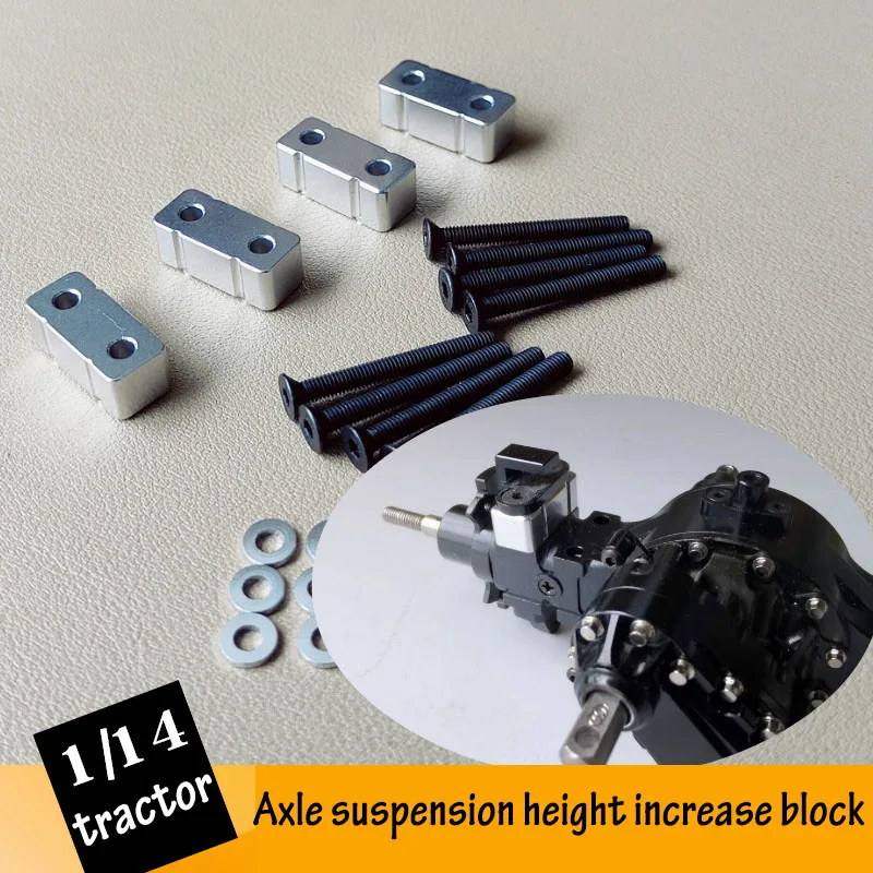 

Axle Upgrade Booster Block Suspension Booster for 1/14 Tamiya RC Truck Trailer Scania R470 R620 Benz Actros Volvo 770s DIY Part