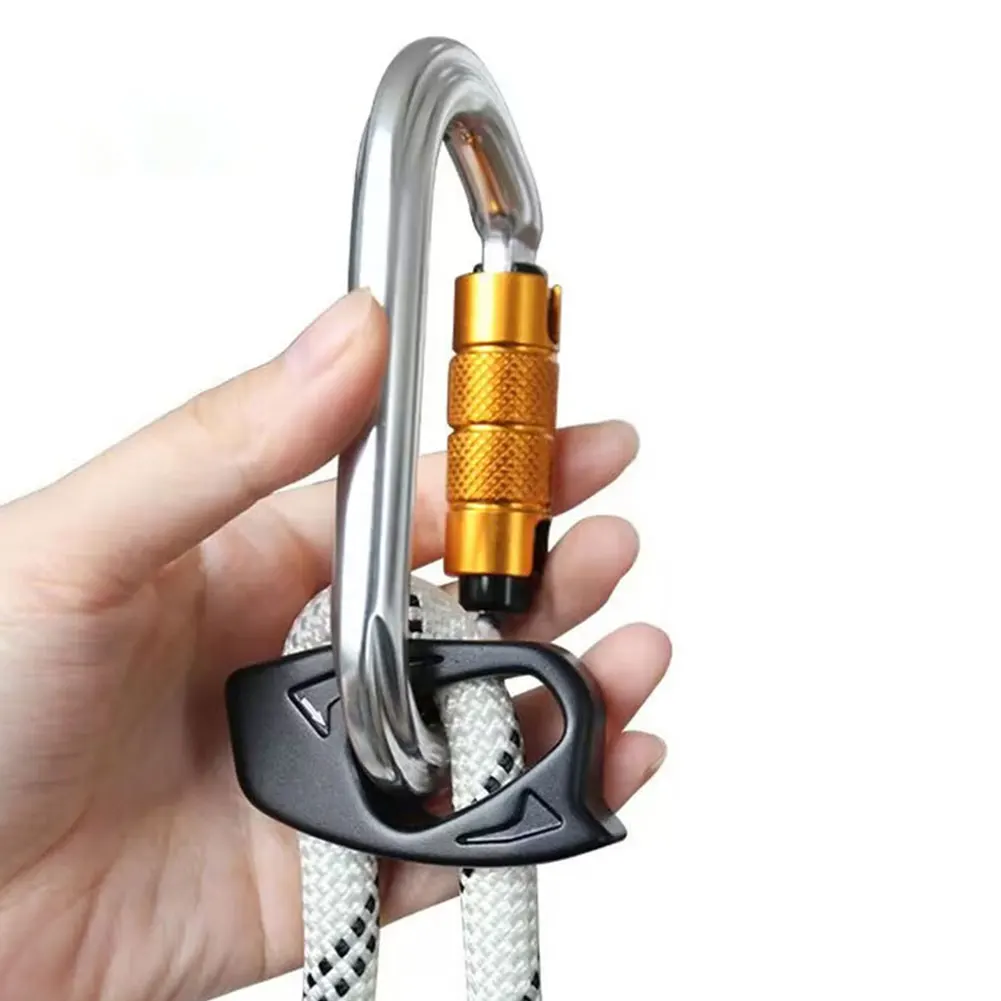 XINYU Rock Climbing Arrestor Ascender Adjustable Hand Ascender Ergonomic Handle Auto Lock Retarder Aluminum Alloy