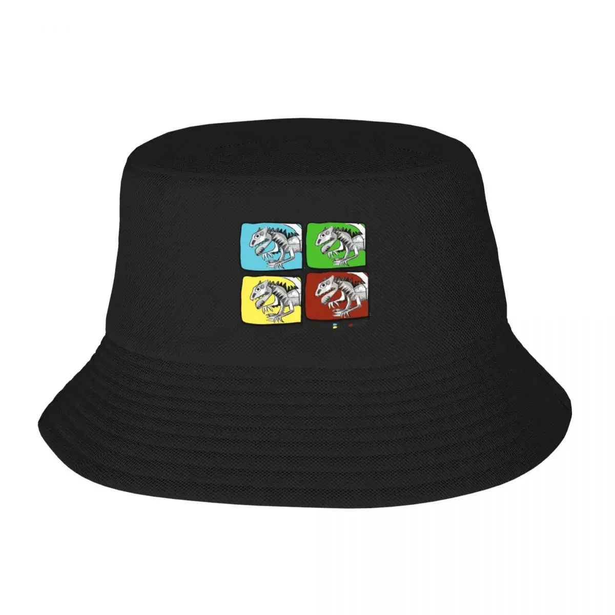 Dino Tiles By Sofie Bucket Hat Beach Outing Brand Man cap Girl'S Hats Men's