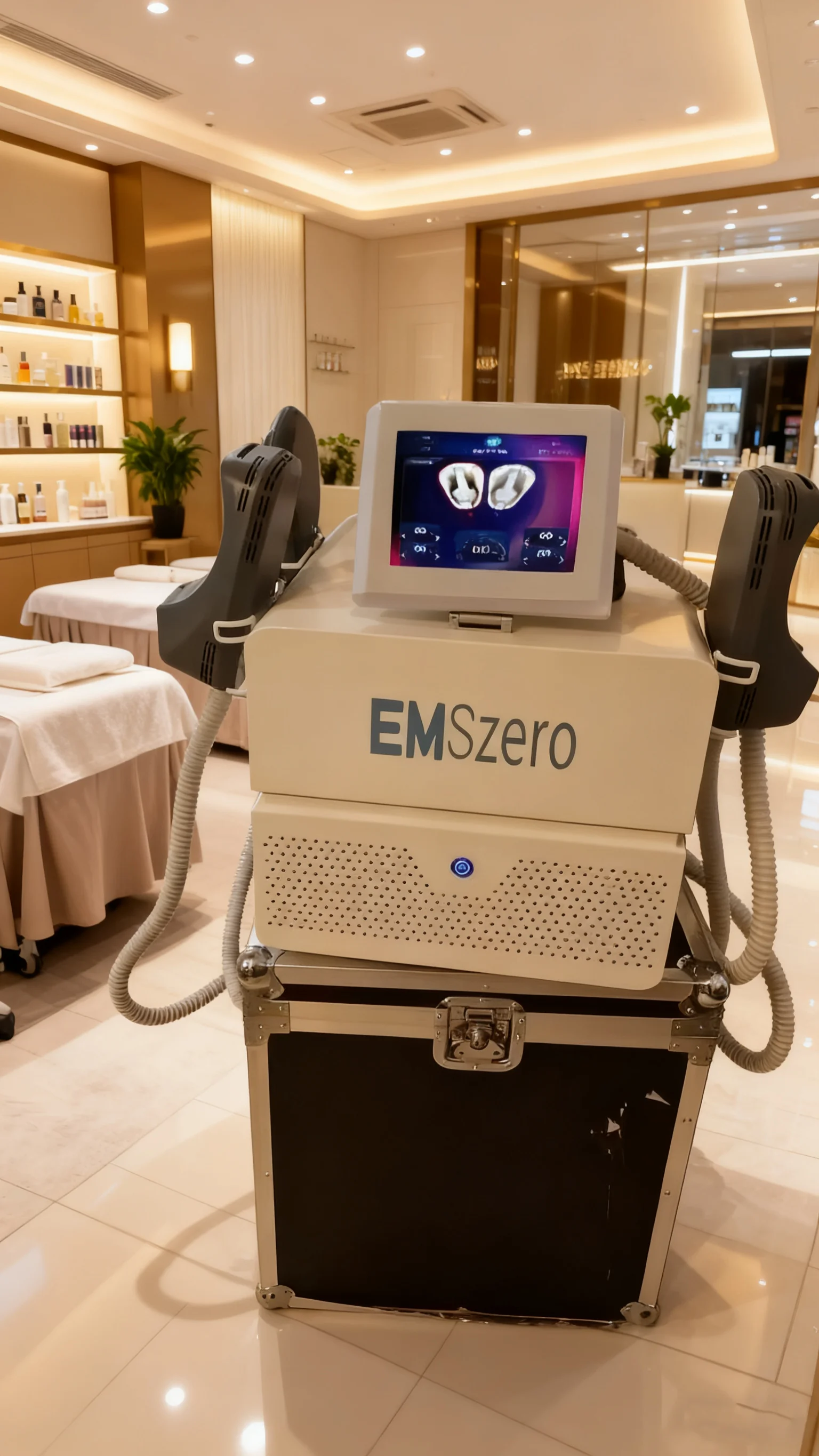 

Professional RF EMSzero Body Sculpting Machine Electric EMS Fat Burning Slimming Muscle Stimulator 6500W 5 Handle Neo