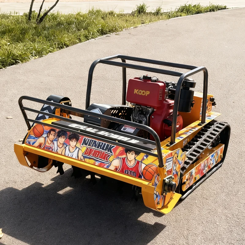 Customized Grass Cutting Machine 800mm Multi-functional Wireless Remote Control Lawn Mower Flail Mower