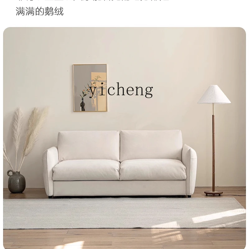 X-11  foldable sofa bed dual-purpose technology cloth small apartment living room down sofa bed