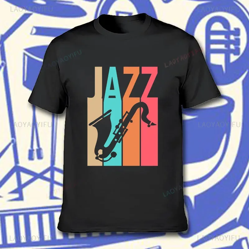 Iles Davis-style Blue T-shirt Jazz John Coltrane - Blue Note Vntg Printing Tshirt Fashion Unique O-neck Cotton Casual Clothes