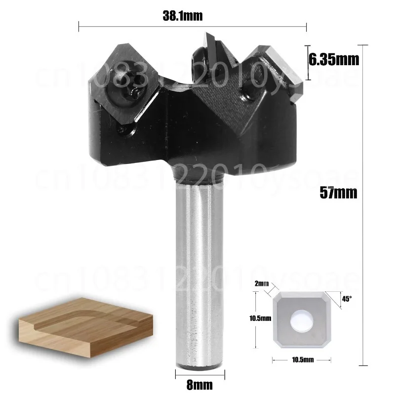 1pc Cnc Heavy Duty Spoilboard Plunging Surfacing Planing Fly Cutter & Slab Leveler Milling Cutters For Wood Router Bits End Mill
