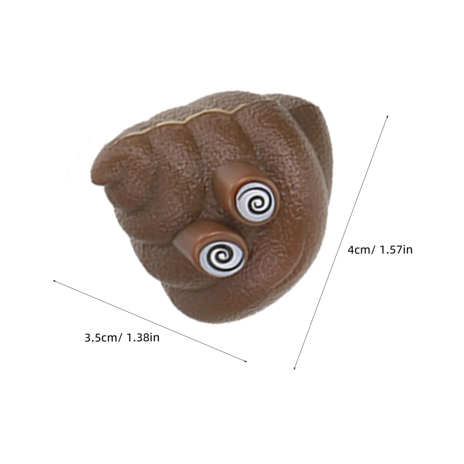 60Pcs Realistic Fake Poop Prank Props Creative Plastic Party Prank Props for Bathroom Poop Toys Game Tossing Toys