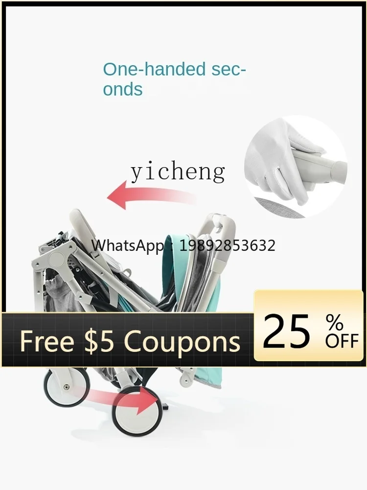 

Twin Baby Stroller Sitting Lying Detachable Ultralight Portable Folding Stroller