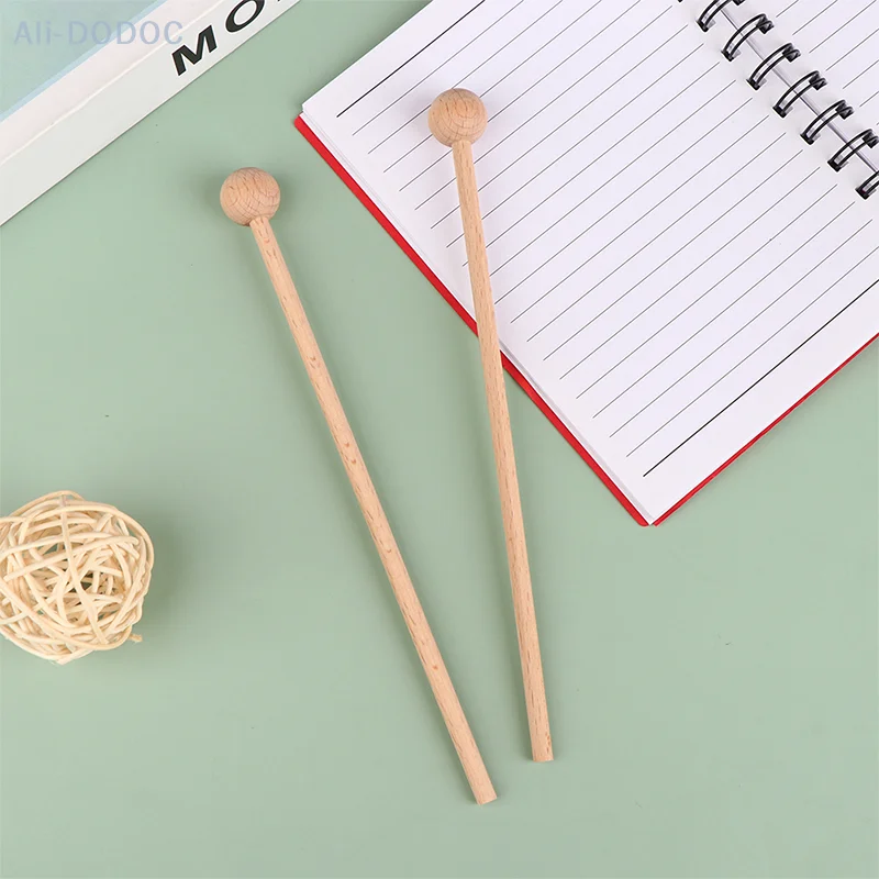 1Pair Solid Wood Knocking Sticks Hammer Children's Percussion Instruments Wood Mallets Percussion Sticks for Xylophone