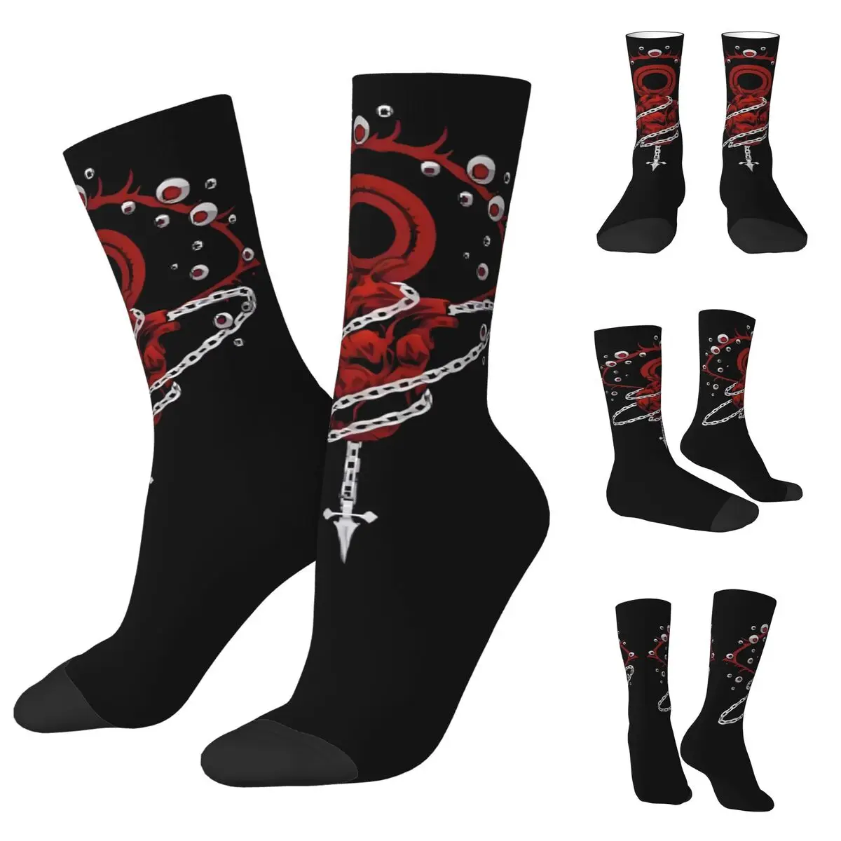 3D printing cosy Unisex Socks,Hiking Japanese Anime Hunter X Hunter Interesting Four Seasons Sock