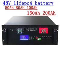48V 50Ah 100AH 120Ah 150Ah 200Ah Lifepo4 lithium battery lifepo bluetooth for solar system hybrid inverter 2000W 5000W 10KW