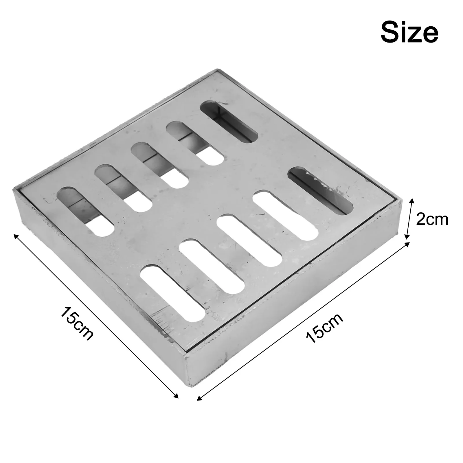 

Drain Cover For Garden Use Heavy Duty Drain Outdoor Drain Cover 20mm Square Drain Cover Wear-Resistant Double Row Holes