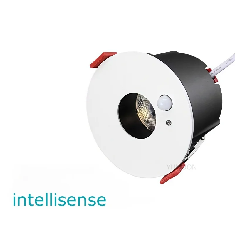 Human Body Intelligent Sensing Spotlight Embedded LED Anti Glare 7W10W15W20W24W Ceiling Downlight AC110-220V Staircase Corridor