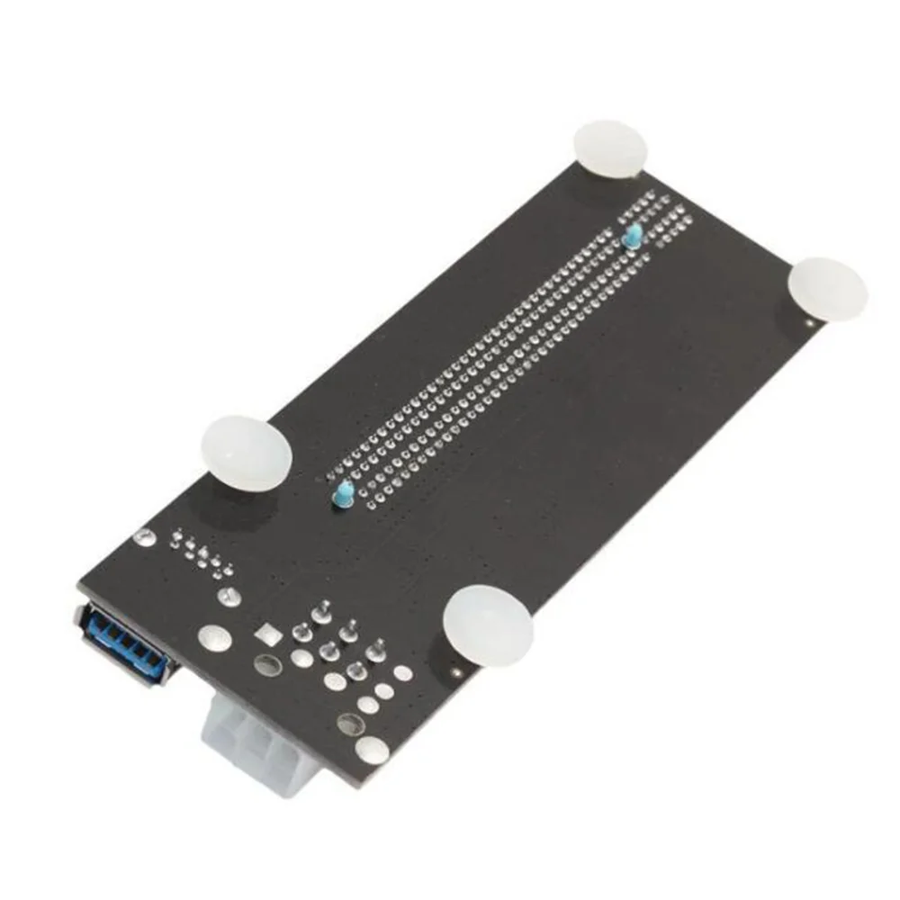 USB 3.0 MINI PCI-E TO PCIe PCI 1X ด่วนไปยัง16X Extender Riser การ์ดอะแดปเตอร์ SATA 6Pin สายไฟสำหรับการทำเหมืองแร่ BTC
