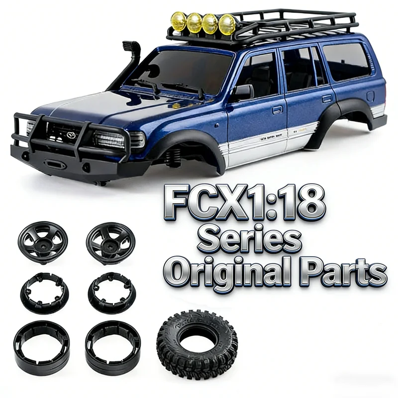 

Оригинальные колесные диски и шины серии FMS FCX1:18