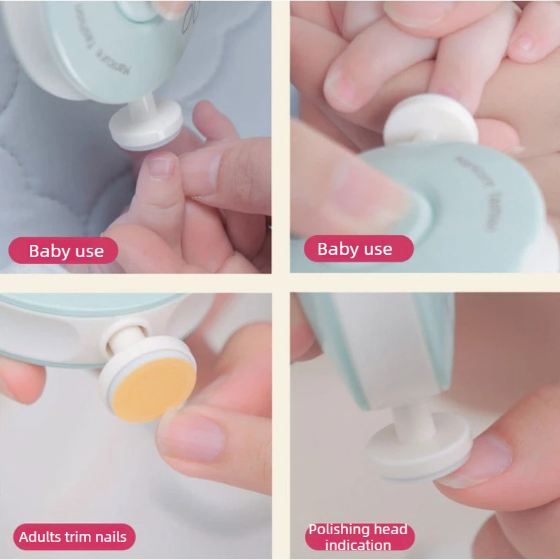 Electric Baby Nail Trimmer Kid Nail Polisher Tool Infant Manicure Scissors Baby Hygiene Kit Baby Nail Clipper Cutter for Newborn - view 3