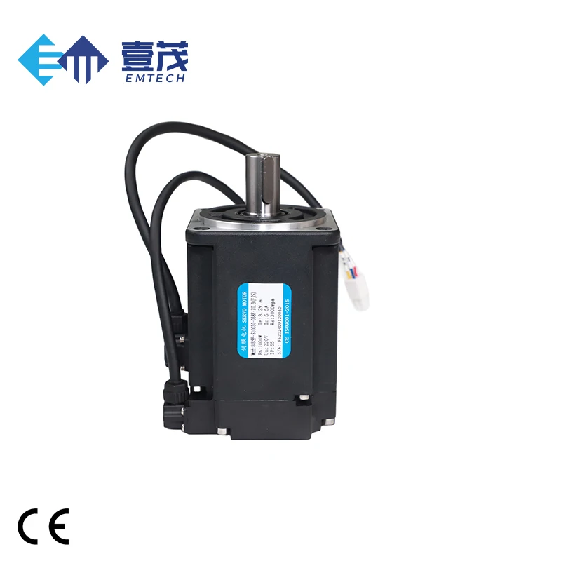 2500RPM 1KW 80mm AC 서보 모터 80ASF-M10025 220v 대형 관성 CE 인증 PLC 부품용