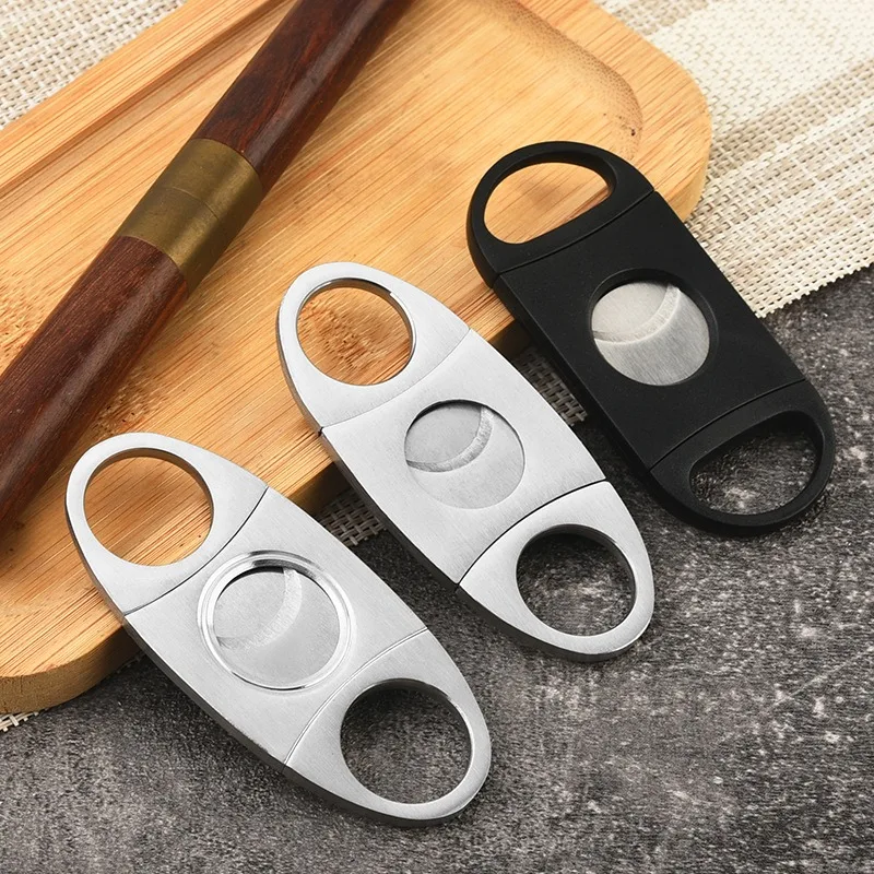 Cigar Cutter Stainless Steel Sharp Cigar Cutter Manual Cigarette Breaker Cigar Accessories Cigar Knife Scissors Pliers Men Gift