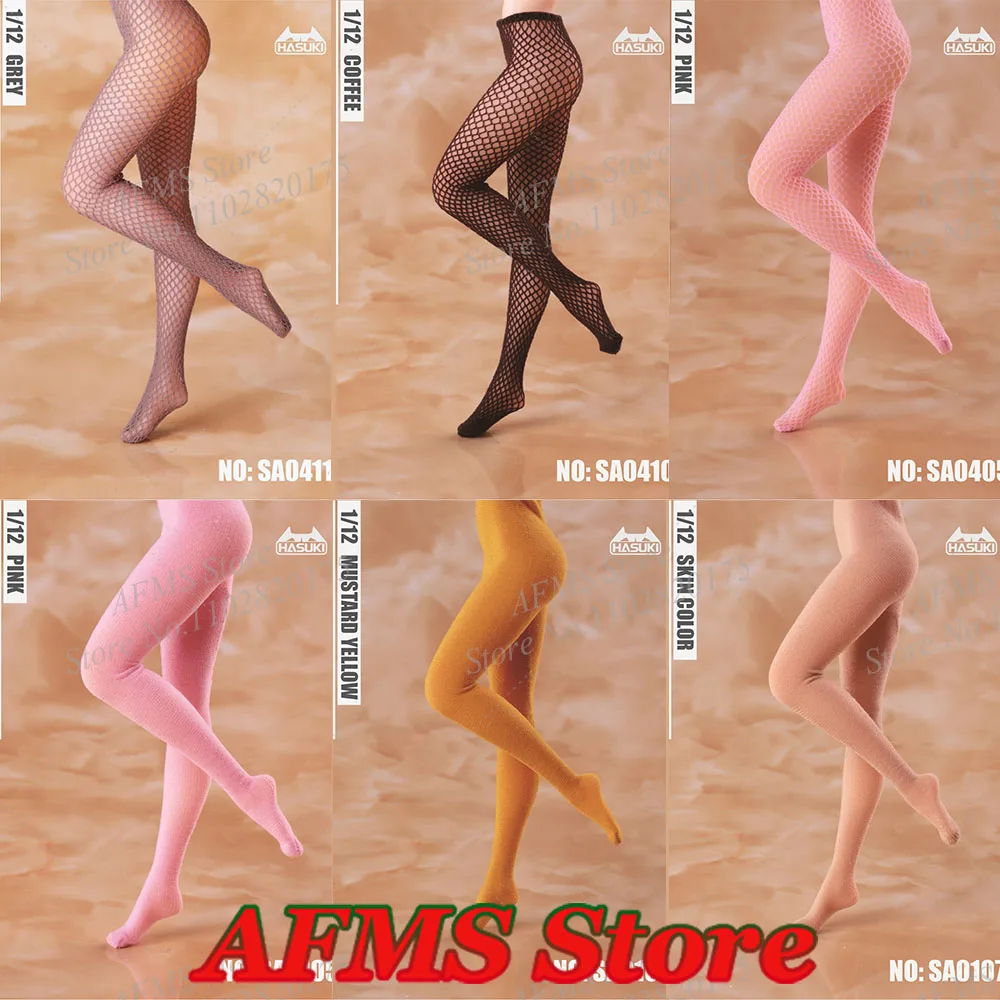 HASUKI 1/12 Scale Collectible Figure Strumpfhosen 3D Shereo Strumpfhosen Strümpfe Mesh Fishnet Bodysuit Fit 6'' Action Figure Soldier