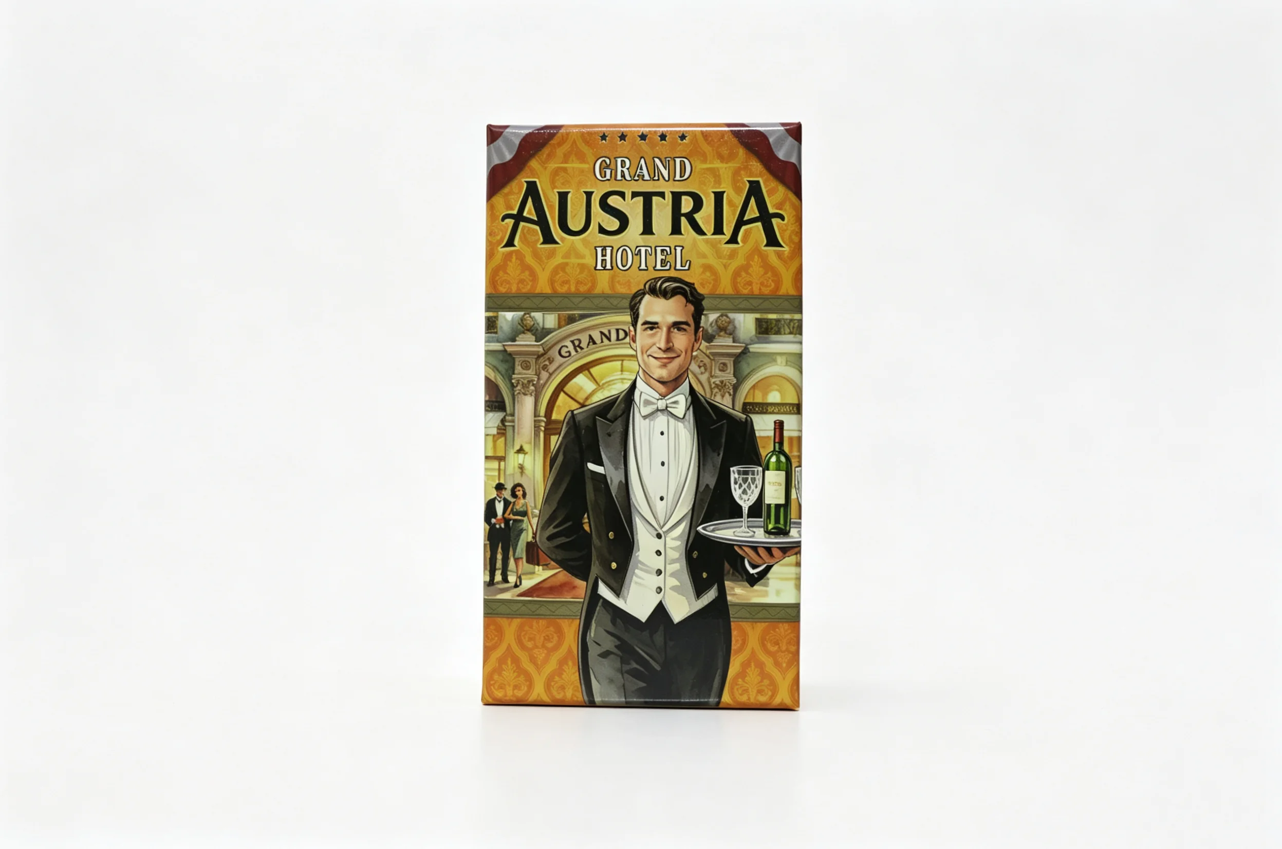 Austria Hotel Board Game | Action Drafting Strategy Game | Ages 14+ | 2-4 Players | 30 Minutes | portable version
