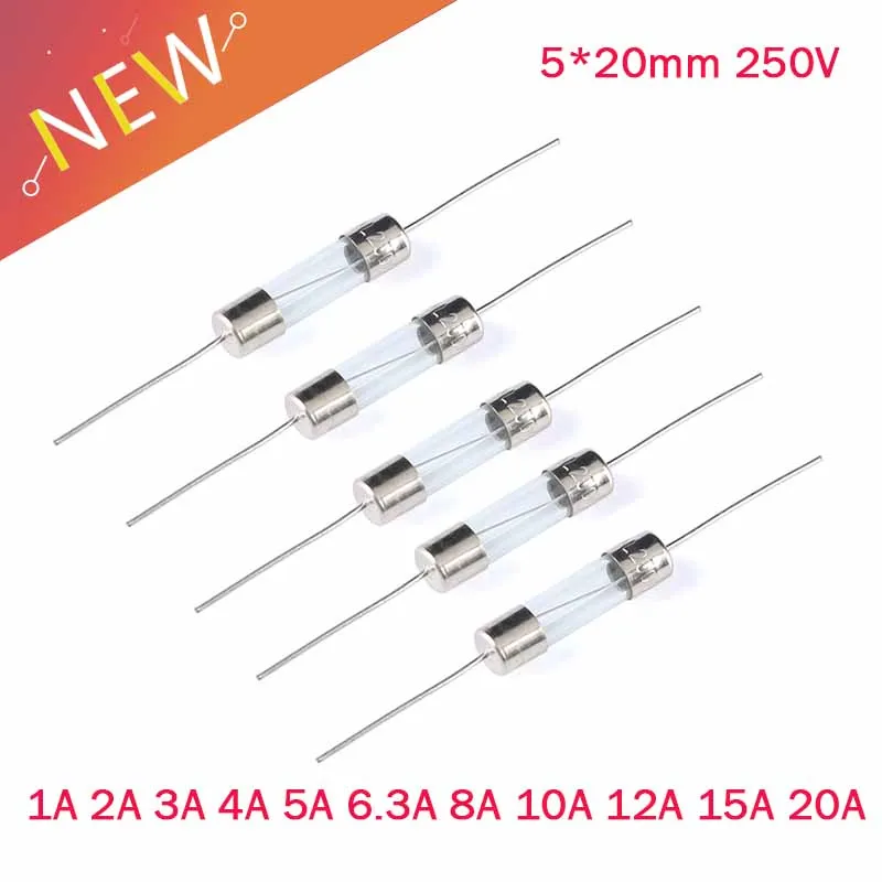 10PCS 5*20Mm 250V F…