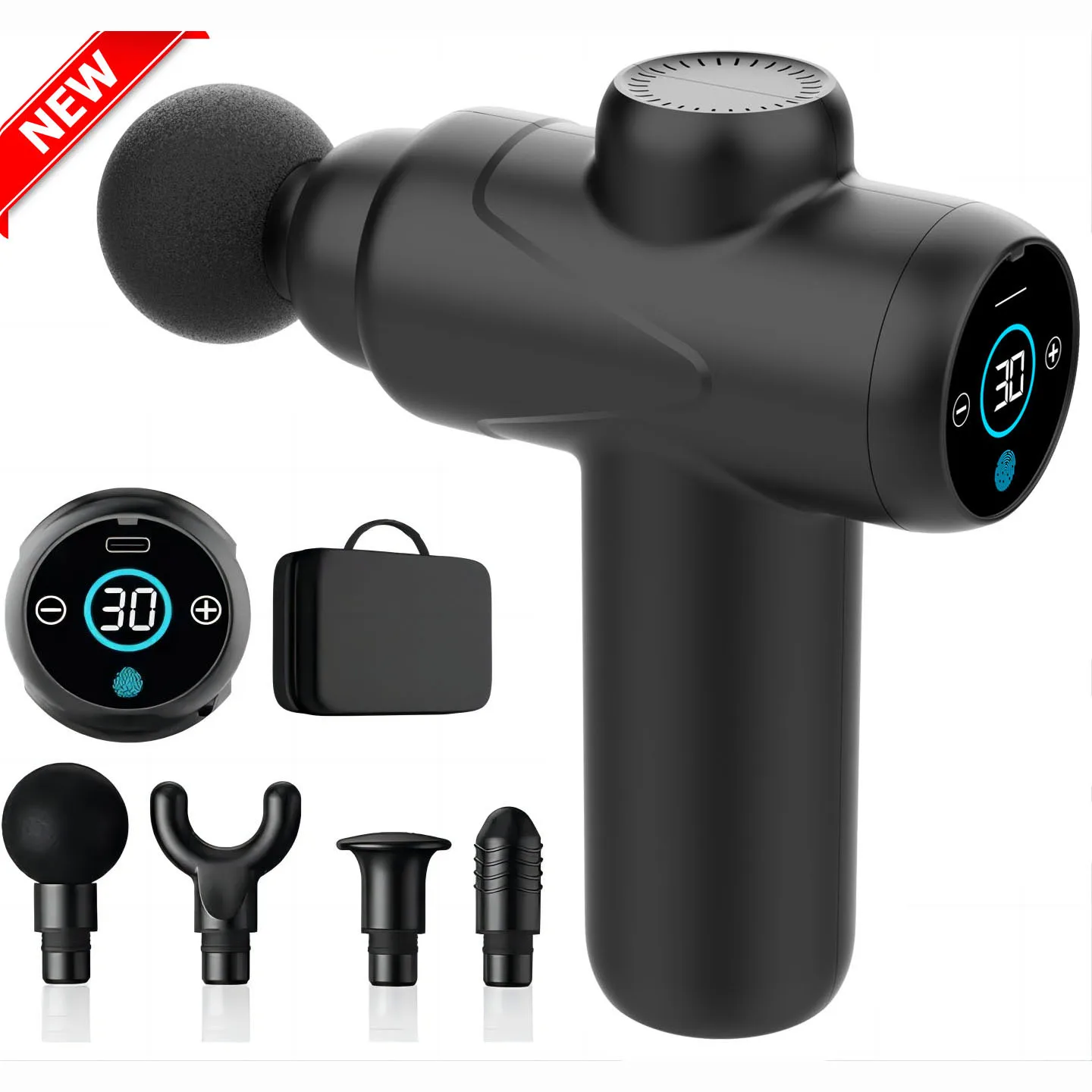 2024 Mini Massage Gun  LED Touch Screen, Small and Portable Ideal for Daily Use at Home or While Traveling