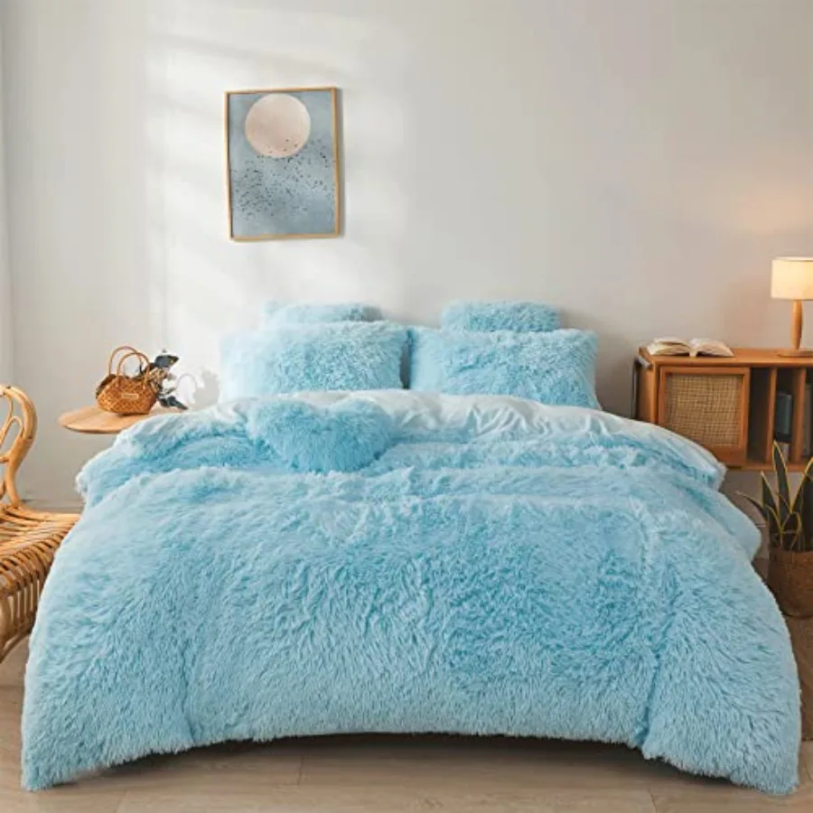 

Комплект постельного белья Fluffy Comforter - Ультрамягкий плюшевый комплект из 3 предметов: 1 пододеяльник из искусственного меха + 2 наволочки из искусственного меха.