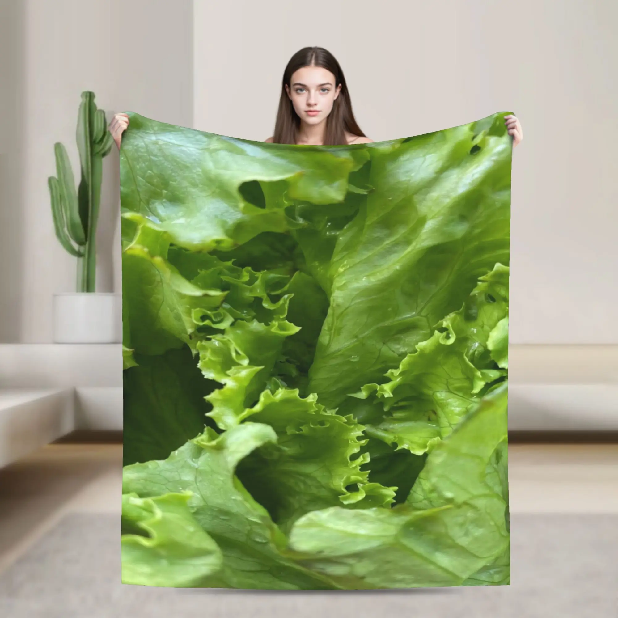 Cozy Cabbage  Blanket Accessories Home Decorative  Throws And Blankets Lightweight Coral Fleece Plush for Car