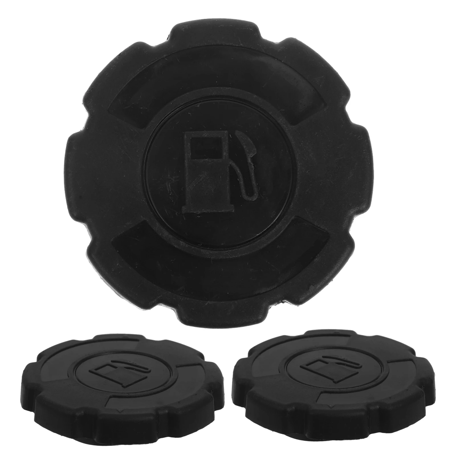 

3pcs Fuel Pressure Tank Tank Cap Leakproof Gas Cap for Lawn Mowers Generators Automotive Replacement Parts Black