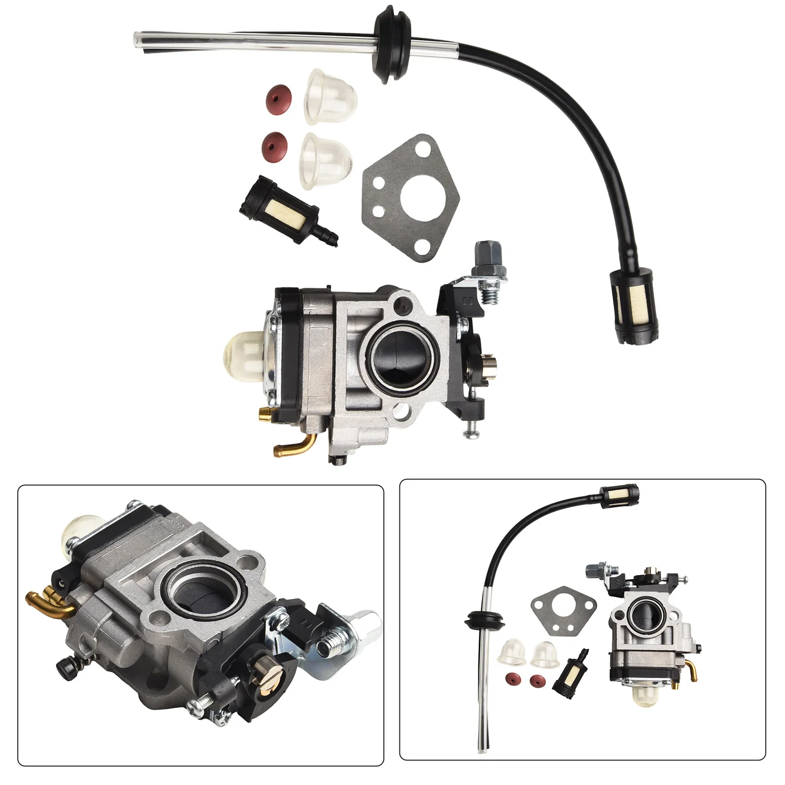 High Performance Carburetor with Gasket and Filter Hose for Brush Cutter Engines 52cc 49cc 43cc Efficient Design