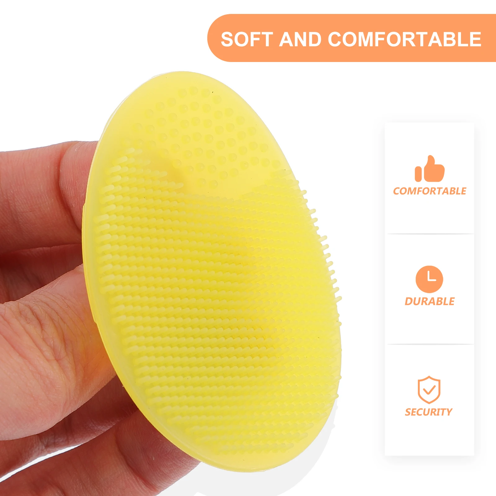 

8pcs Silicone Face Brush Baby Shower Bath Hair Scalp Toddler Kids Shampoo Scrubber Massager Soft Cleansing Tool Body Massage