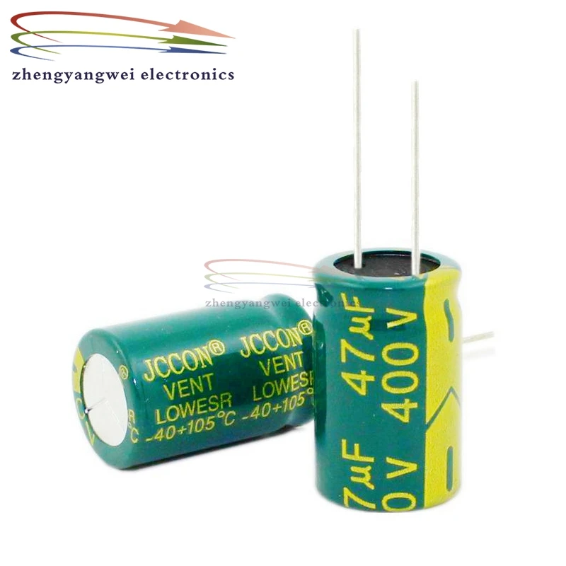 

50pcs 16x25mm 400v47uf green High frequency low resistance Electrolytic Capacitor