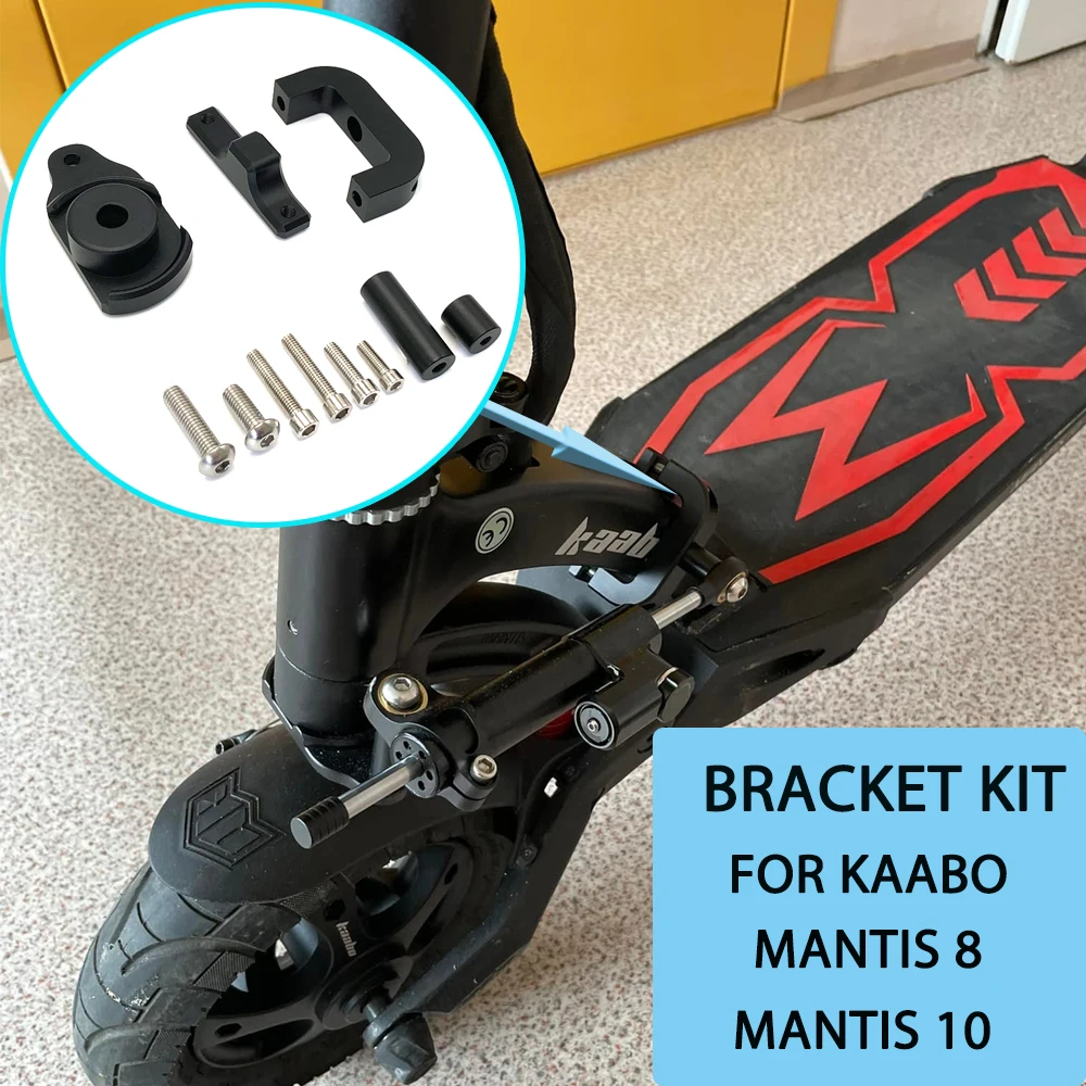For KAABO Mantis 8 Mantis 10 Electric Scooter Directional Steering Damper Bracket kit Increase High Speed Stability Safety