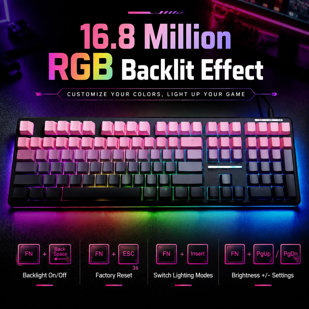 V108 คีย์บอร์ดบลูทูธแบบมีสายแล - Gaming Keyboard No Noise บทวิจารณ์และราคา