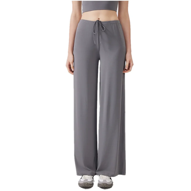 

Lazy Style Sports Yoga Pants Loose Yoga Pants Women Breathable Fitness Trousers Gym Running Pants Straight Pants Wide-leg Pants