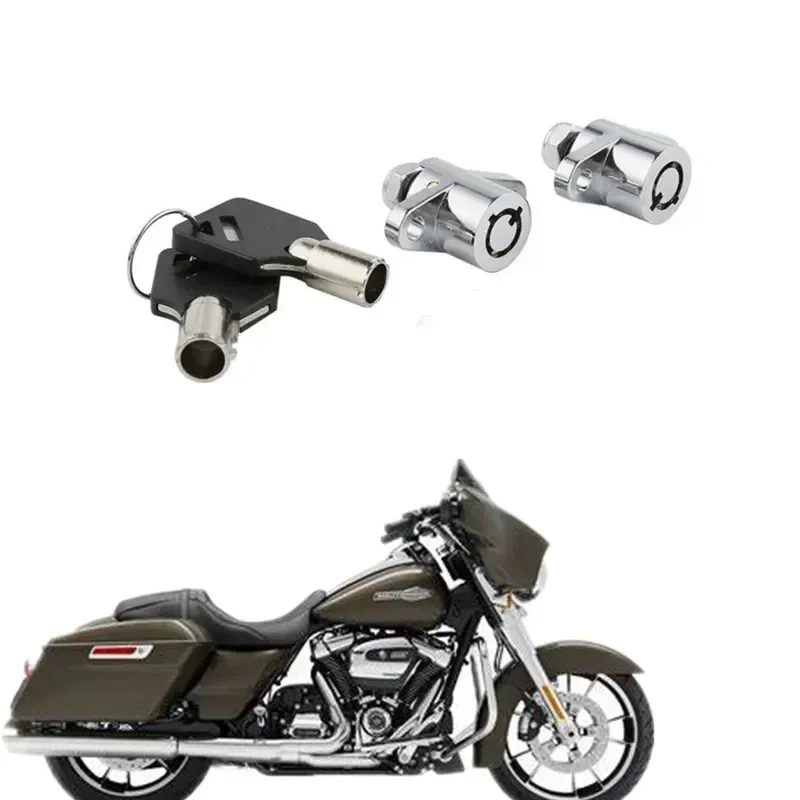 

Для Harley Touring Electra Street Glide 2014-2021 2017 аксессуары moto 2x Hard замок для седельной сумки Key Set