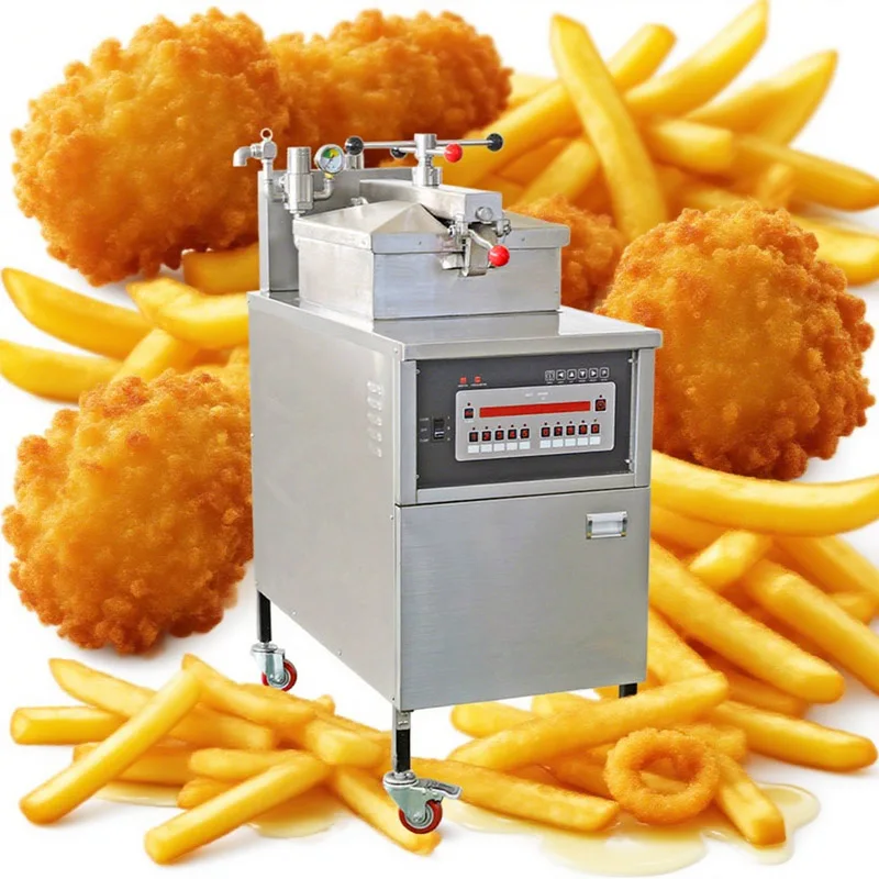Heavy Duty Fried Chicken Machine Commercial Large Capacity Electric Chicken Fryer Computer Panel Deep Fryer For Retail