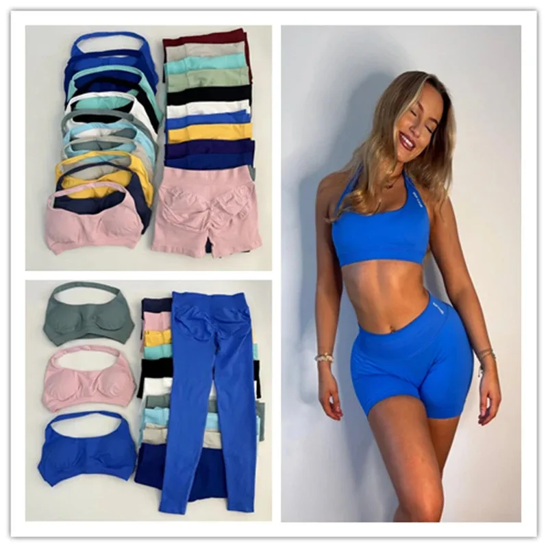 

Women's 2Pcs Gym Impact Sports Bra And Short Legging Yoga Set High Stretch Comfortable Workout Sportswear Pants Shorts Set