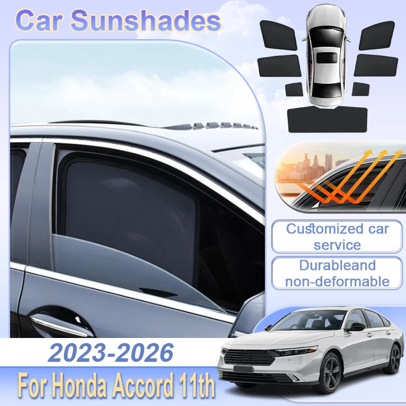 

Сетчатая шторка-накидка на лобовое стекло для Honda Accord 11-го поколения (CY 2023-2026) – защита от УФ-лучей, аксессуар для автомобиля
