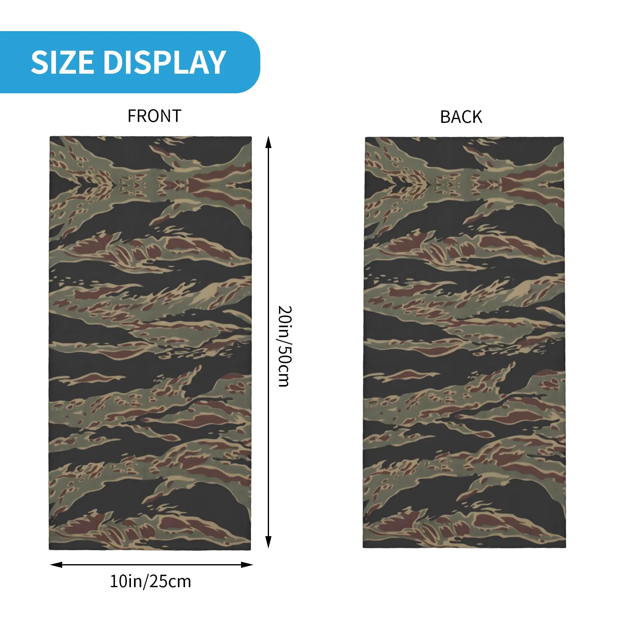 Custom Woodland Camouflage Winter Headband Neck Warmer Women Men Ski Camping Tube Scarf Tiger Stripe Camo Face Bandana Gaiter image 2