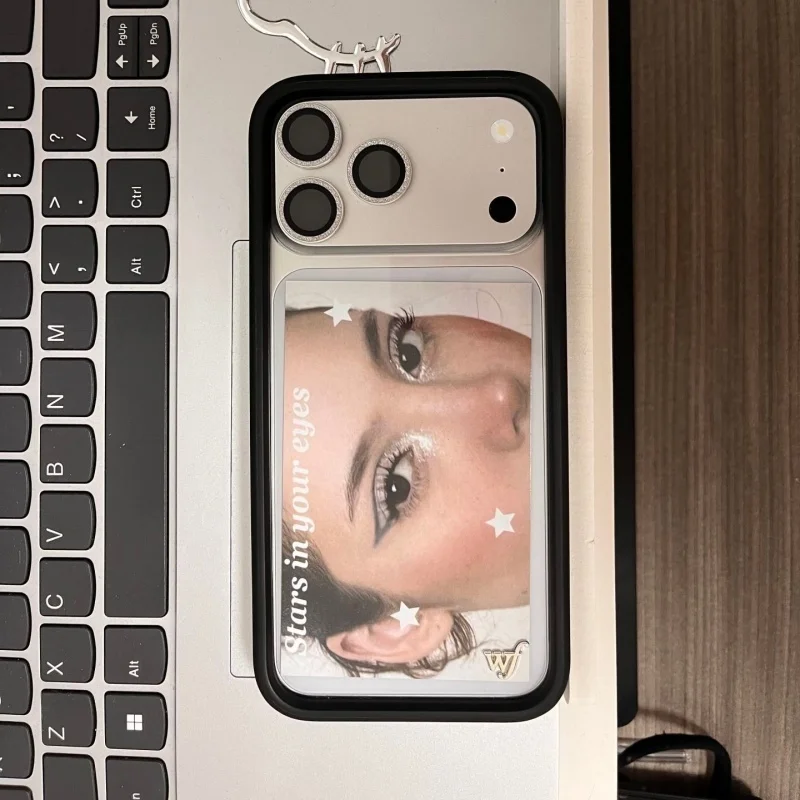 Przezroczyste etui na telefon z motywem dzikich kwiatów, kompatybilne z modelami iPhone 12, 13, 14, 15, 16, 17, 18 Pro Max, Plus, 18 Pro. Możliwość wyboru zdjęć. — zdjęcie produktu 2