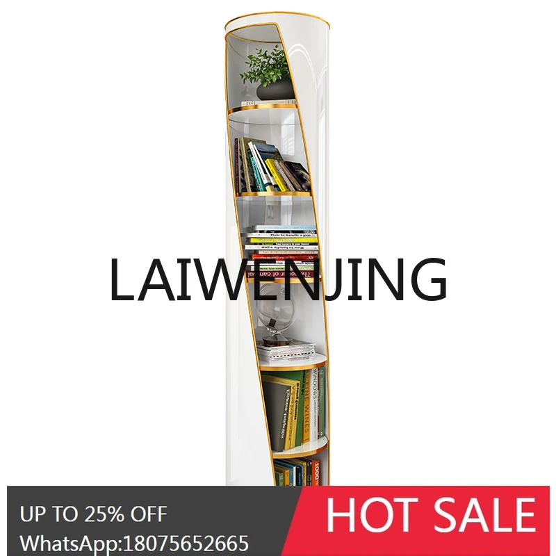 RWJ Shelf Floor Reading Bookshelf Clothes Closet Narrow Cabinet Moving against the Wall