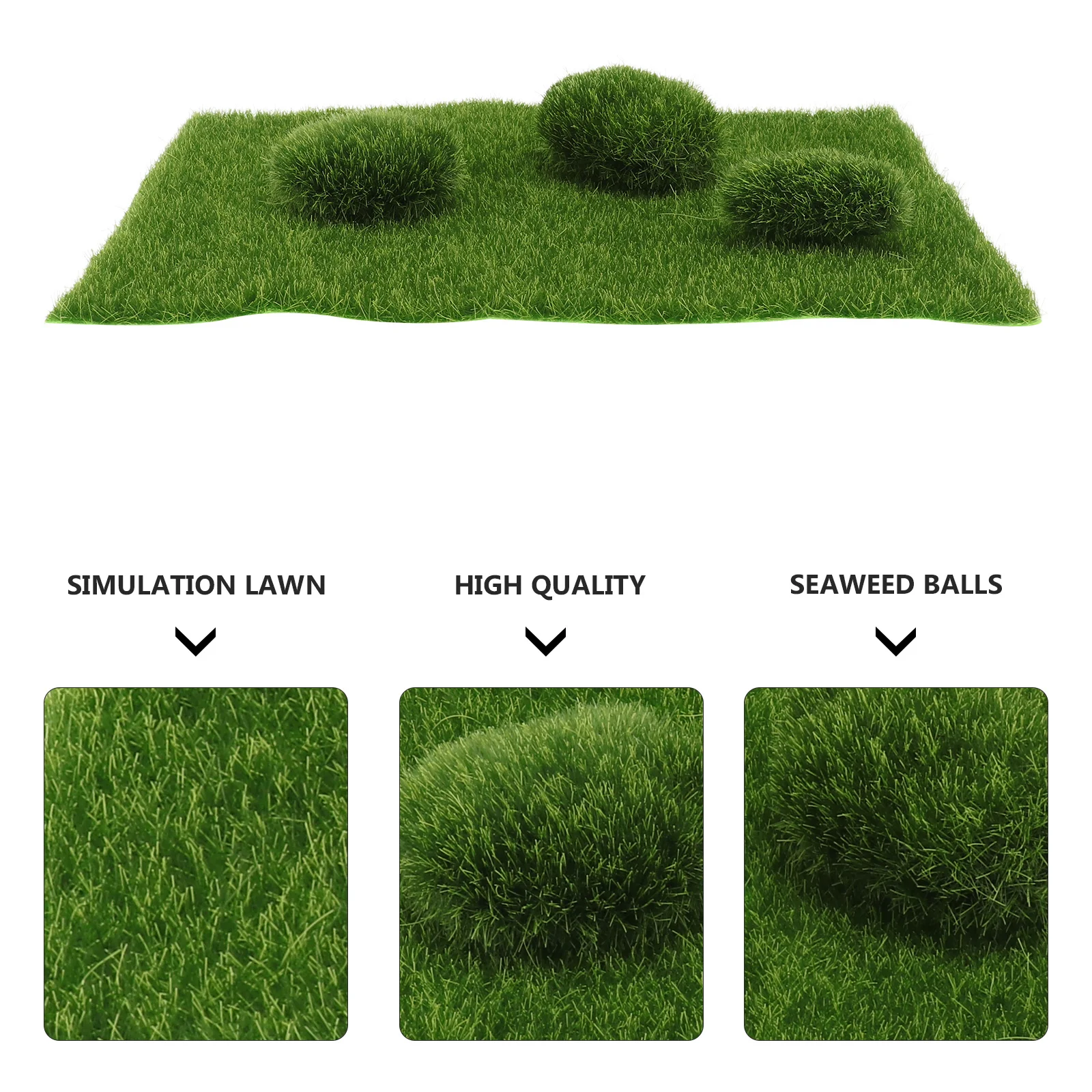 

1Set Simulation Moss Turf Fake Green Lawn Decorative Ecological Bottle Mini Garden Artificial Moss Decorative Lawn for Desktop