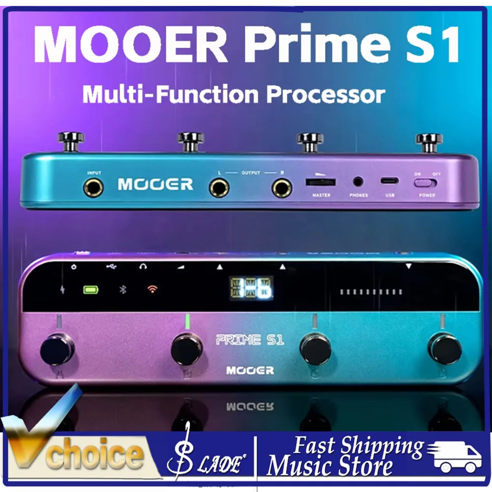 MOOER Prime S1 Intelligent Pedal Stereo，Stereo Electric Guitar