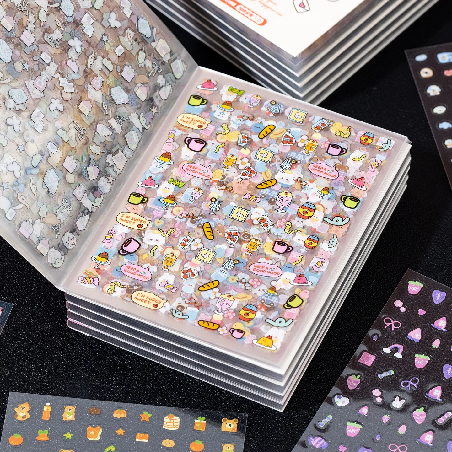 32 Sheets/mini Decoration Scrapbook, Dream Dopamine Pattern Stickers, Diary, Notebook and Nail Stickers, DIY Stickers