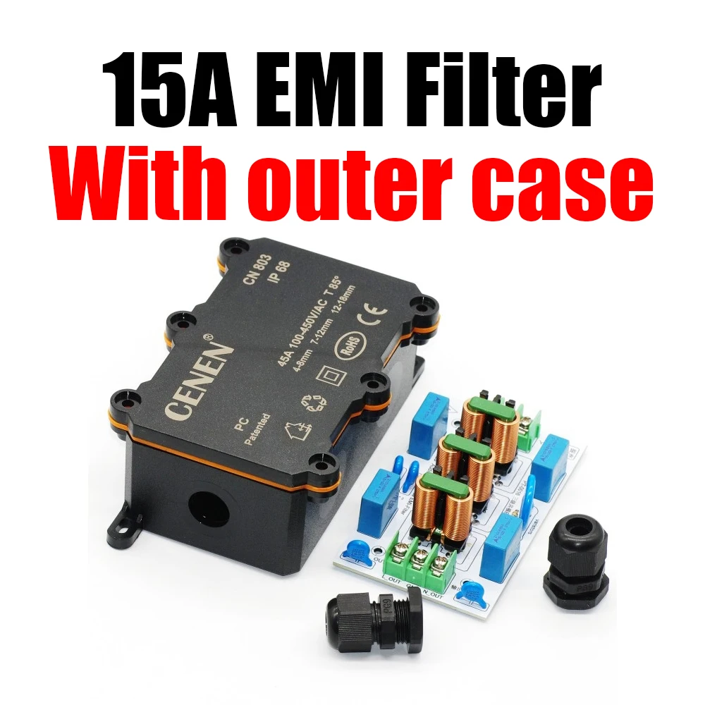 Imagem -05 - Filtro Emi Externo Fonte de Alimentação de Áudio Surge Sobretensão Interferência Eletromagnética Filtro Emi 110v ac 220v