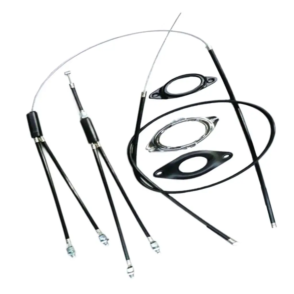 Premium Bike Gyro Brake Cables Front + Rear (Upper + Lower) Spinner Rotor Set BMX Detangler Component