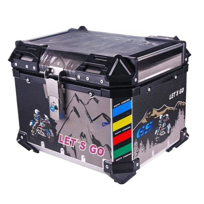 

Motorcycle Gold Tail Trunk, Large Capacity, Pedal Toolbox