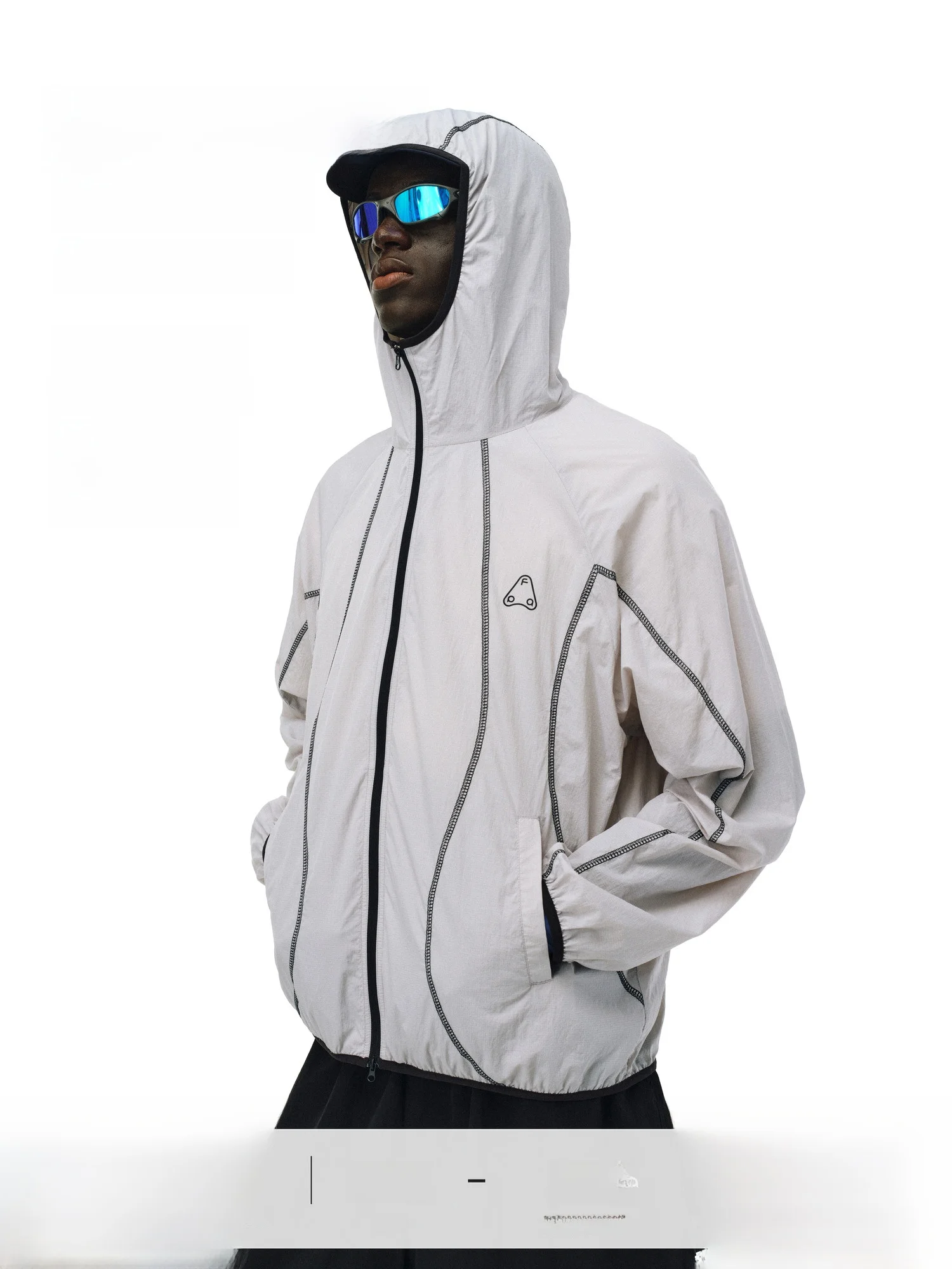 

FPA Sport Hассu Line Structure Original Yarn Sun Protection Clothing Loose ey Summer Outdoor Nylon Jaet for Men And Women