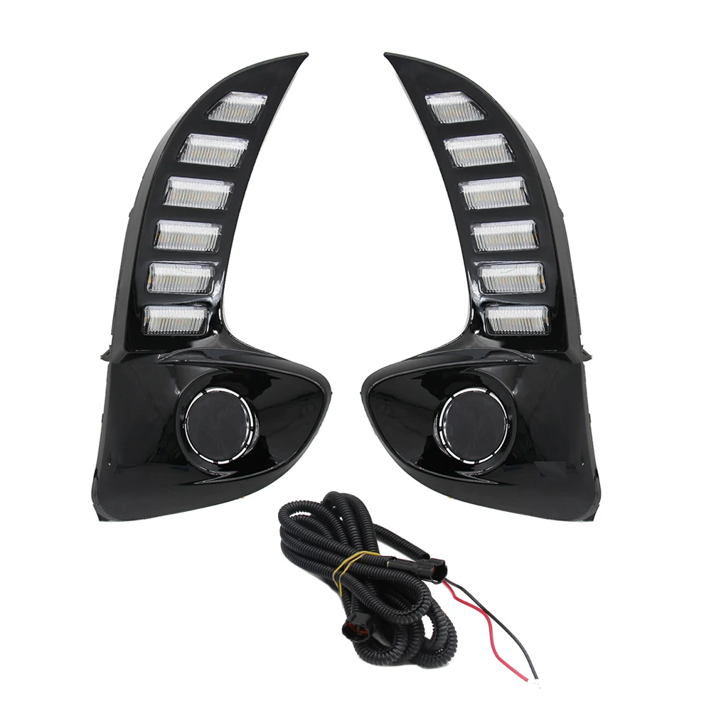 

Дневные ходовые огни (ДХО) для переднего бампера, указатели поворота, без лампочек, подходят для Toyota Yaris Vios 2020-2022